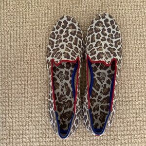 Rothy's Mocha Spot Loafers never worn